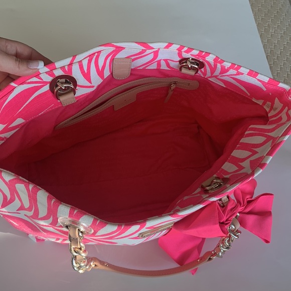 *LIKE NEW* Kate Spade Palm Fronds Print Tote - Picture 4 of 17